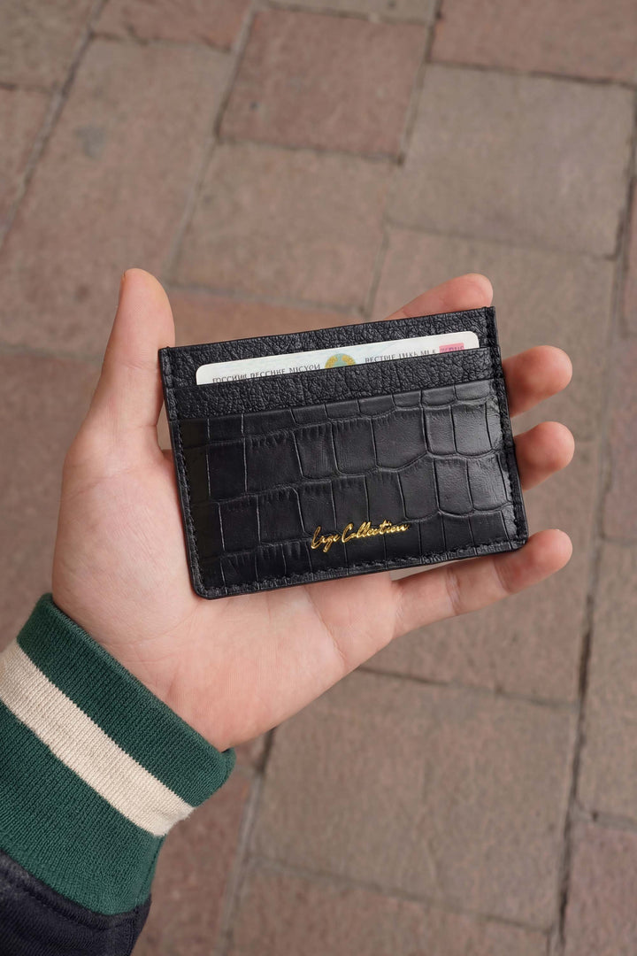 LOGO VELOUR CARD HOLDER