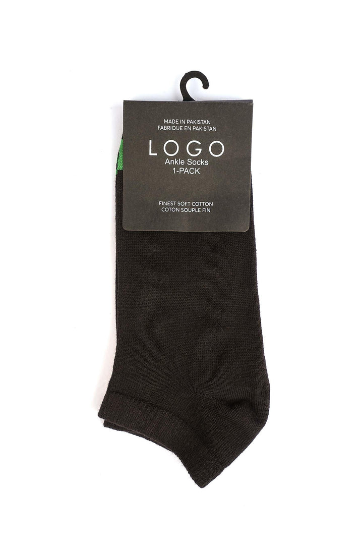 LOGO MENS ANKLE COTTON SOCKS (PACK OF 1)