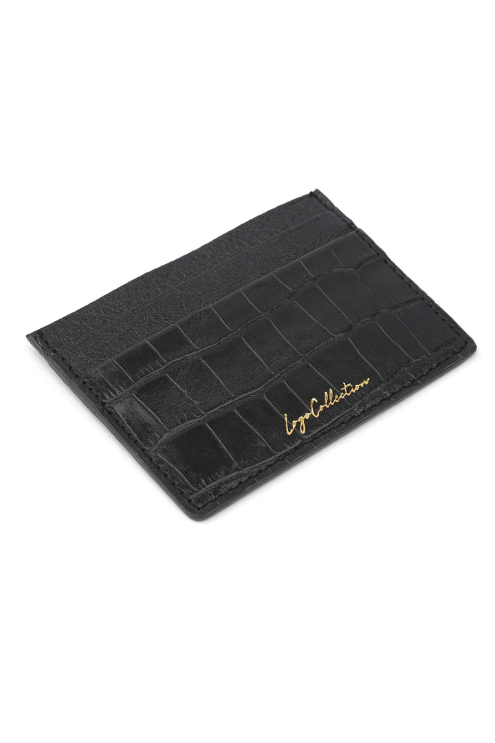 LOGO VELOUR CARD HOLDER
