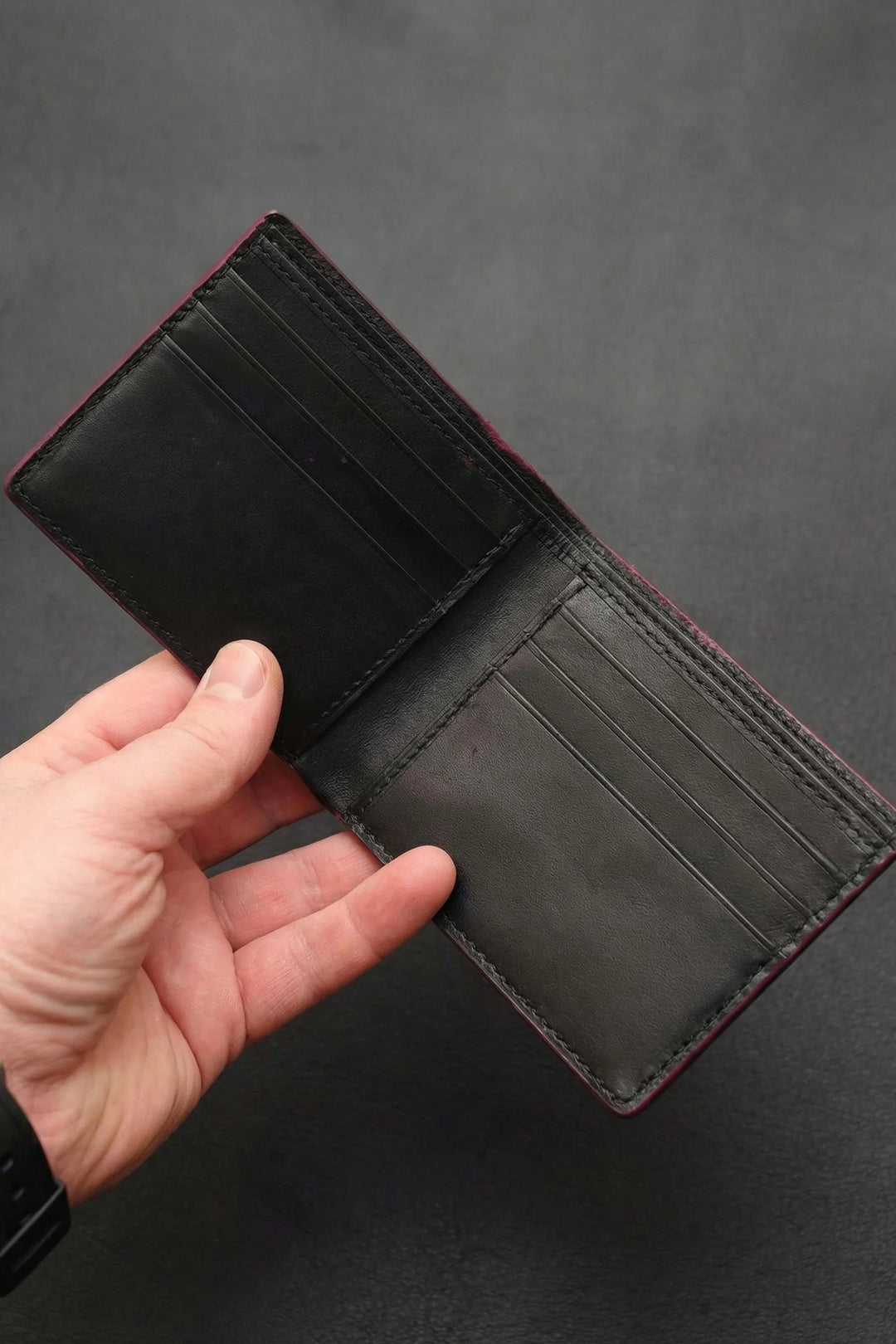 NOTE WALLET NW610 RED  "RFID PROTECTION"