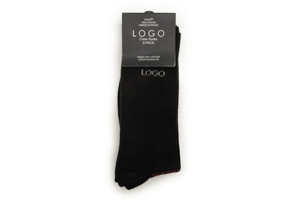 CREW SHORT SOCKS (PACK OF 3) - LOGO