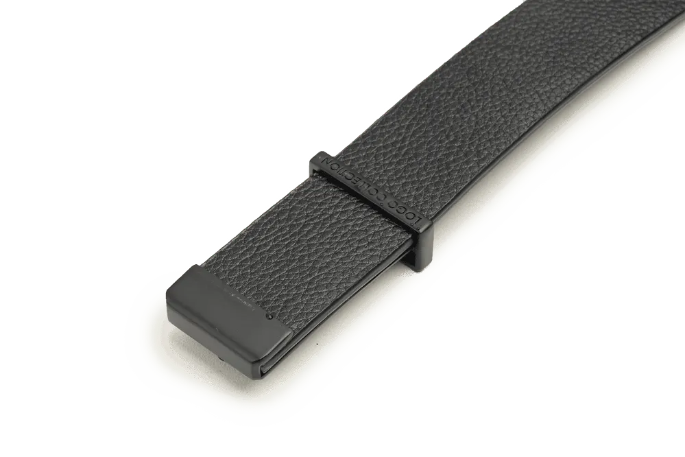 LEATHER BELT A1322 BKA - LOGO