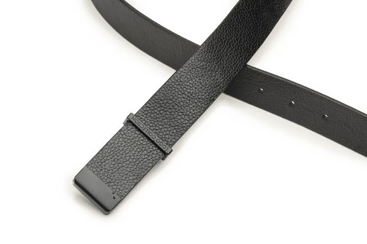 LEATHER BELT A1322 BKA - LOGO